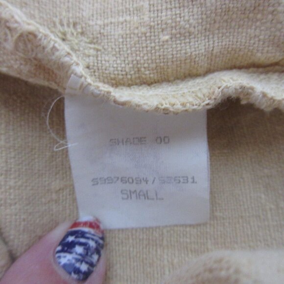 2-Piece 100% Linen Lagenlook Midi Sleeveless Dress-Button Jacket Set Sz Large - Picture 9 of 12